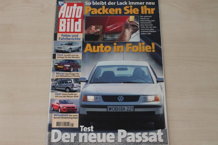 Deckblatt Auto Bild (35/1996)